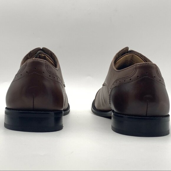 SOLD FBM Florsheim Saluzzo Cognac Cap Toe Oxford  Men's Shoes - Picture 8 of 12